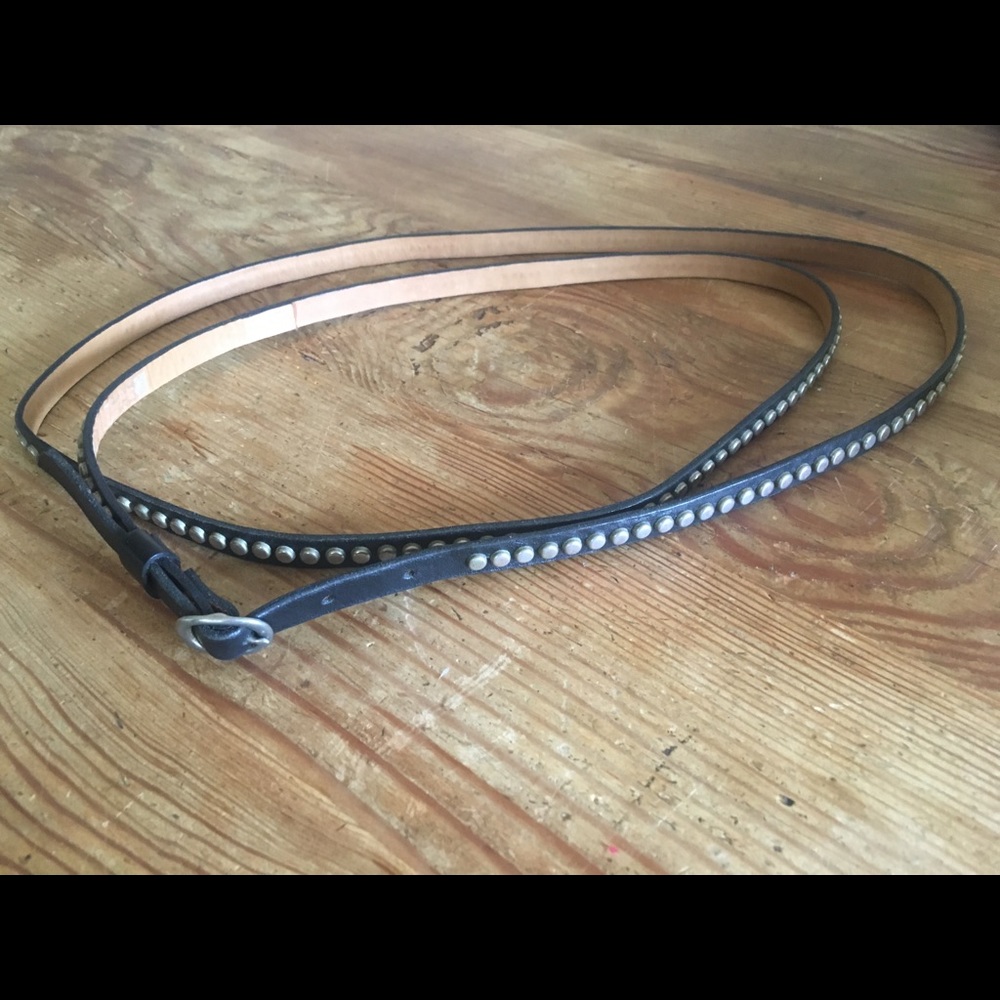 Colleen Cordero black studded belt